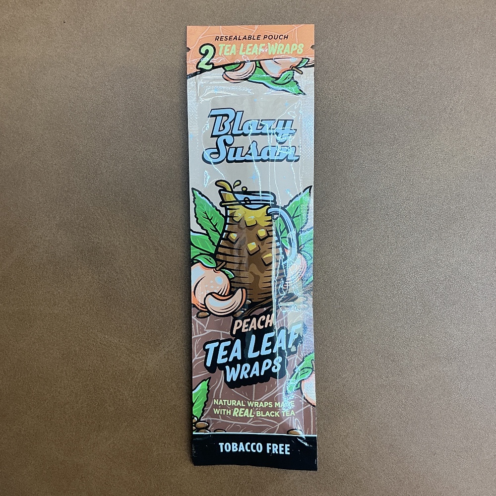 Blazy Susan Peach tea leaf wraps
