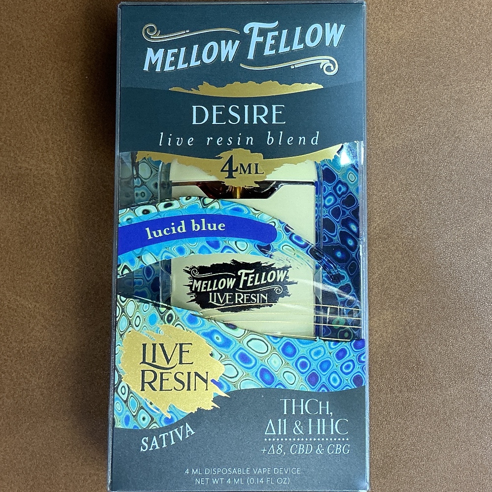 Mellow Fellow Desire Lucid Blue THCh Delta 11 & HHC