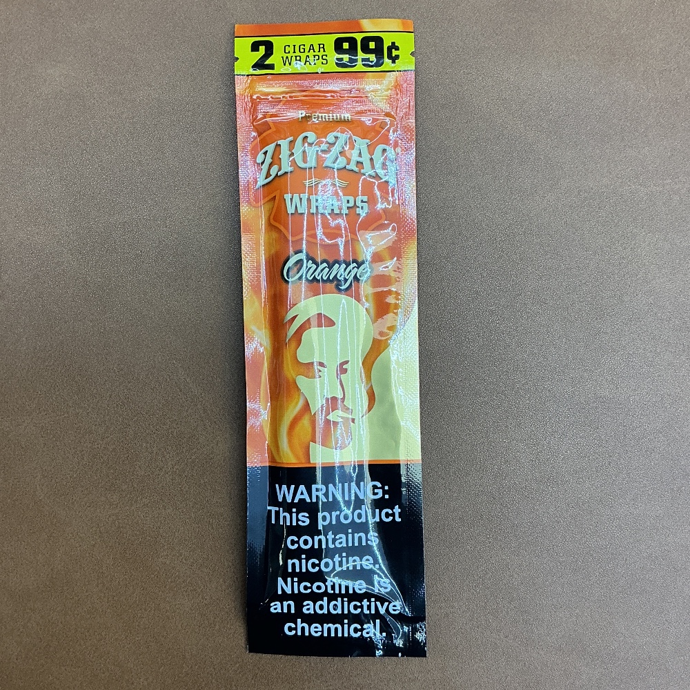 Zig-zag wraps orange