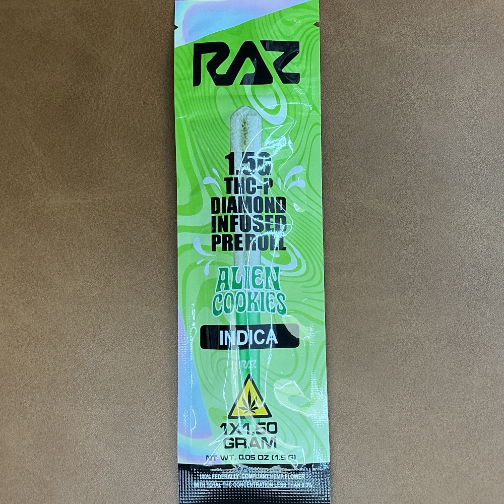 Raz 1.5g THCP Pre-roll Alien Cookies