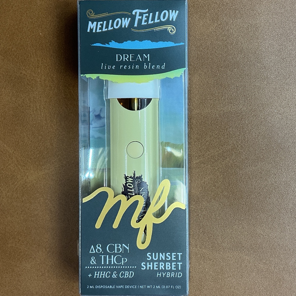 Mellow Fellow Dream Sunset Sherbet Delta 8 CBN & THCp