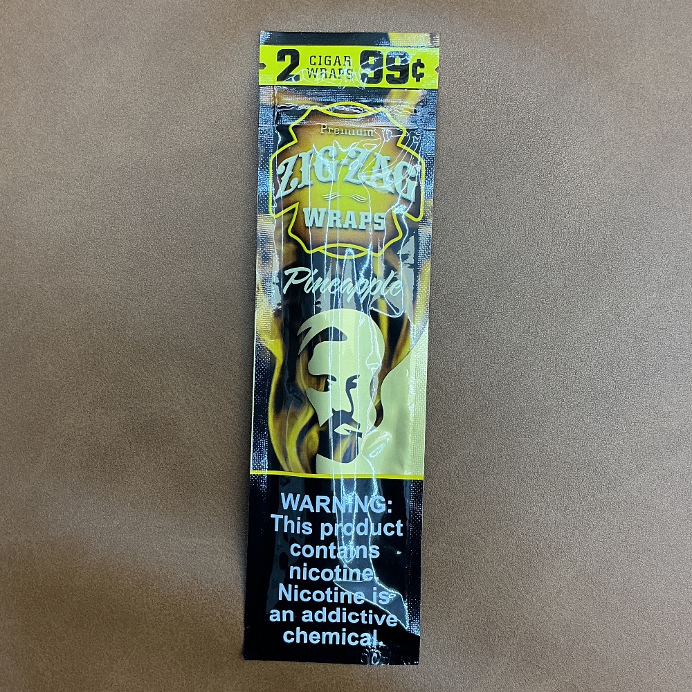 Zig-zag wraps pineapple