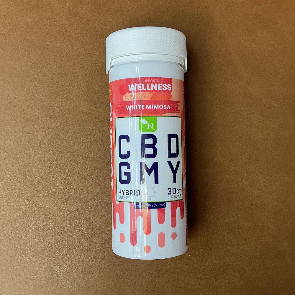 CBD gummy white mimosa hybrid 