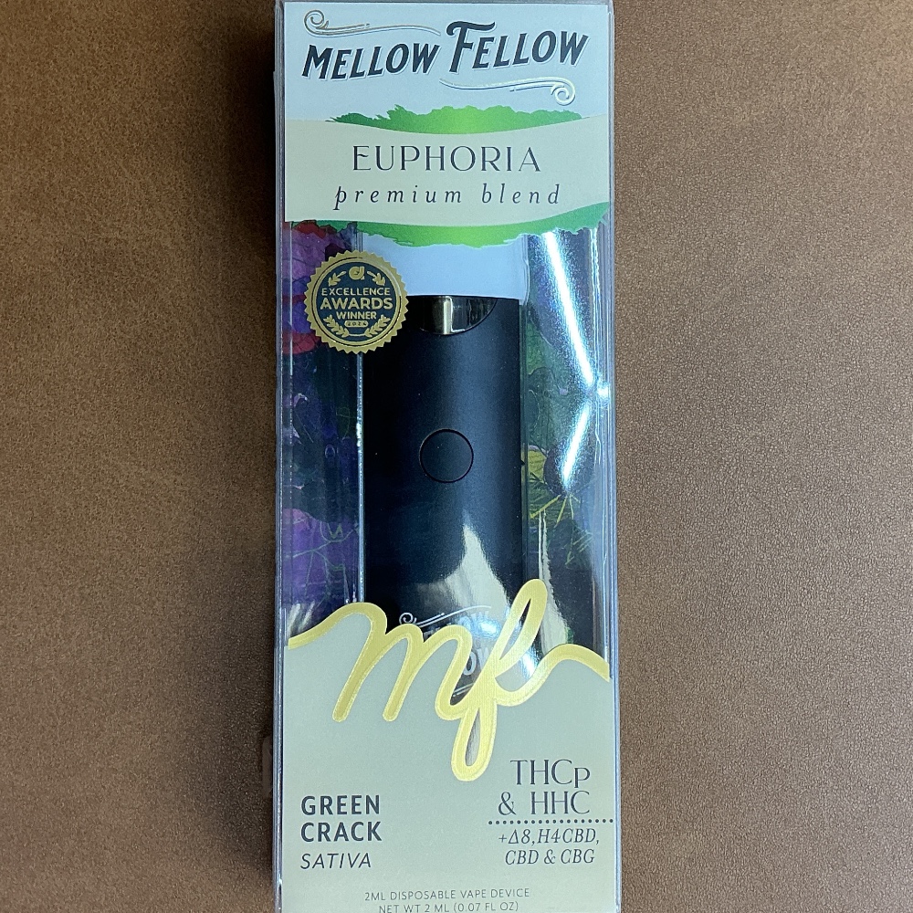 Mellow Fellow Euphoria Green Crack THCp & HHC