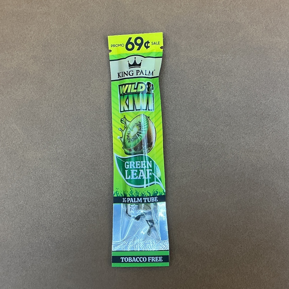 King Palm Wild Kiwi 1G Palm Tube Tobacco Free