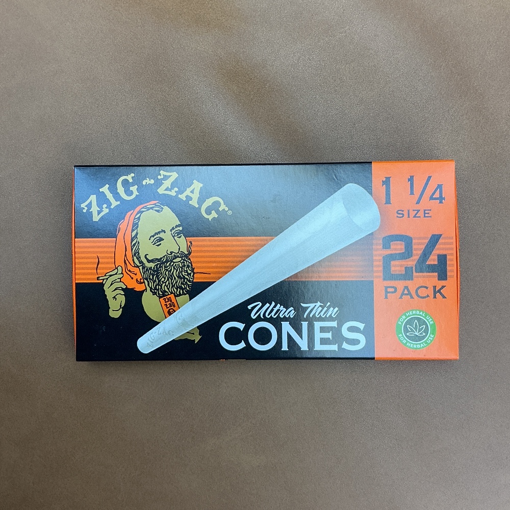 Zig-zag ultra thin cones 1-1/4 size 24 pack