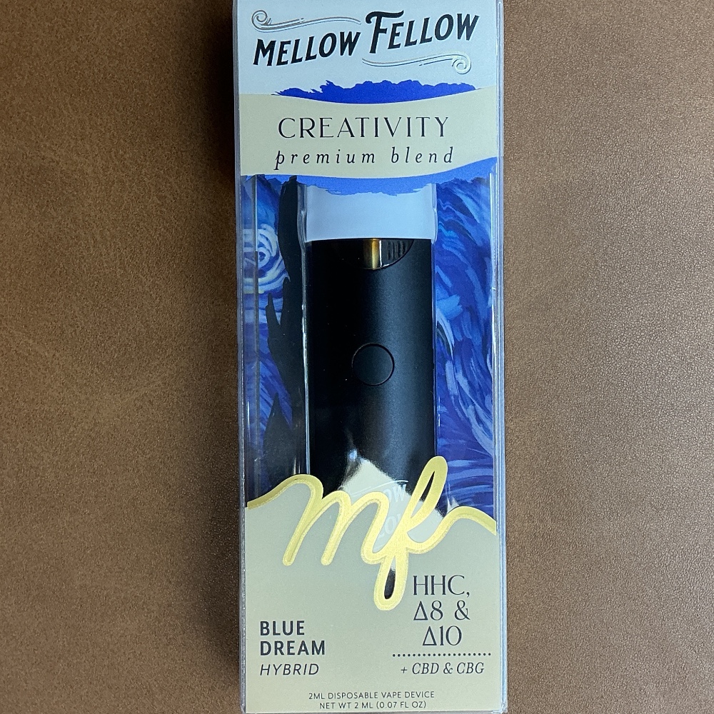 Mellow Fellow Creativity Blue Dream HHC, Delta 8 and Delta 10