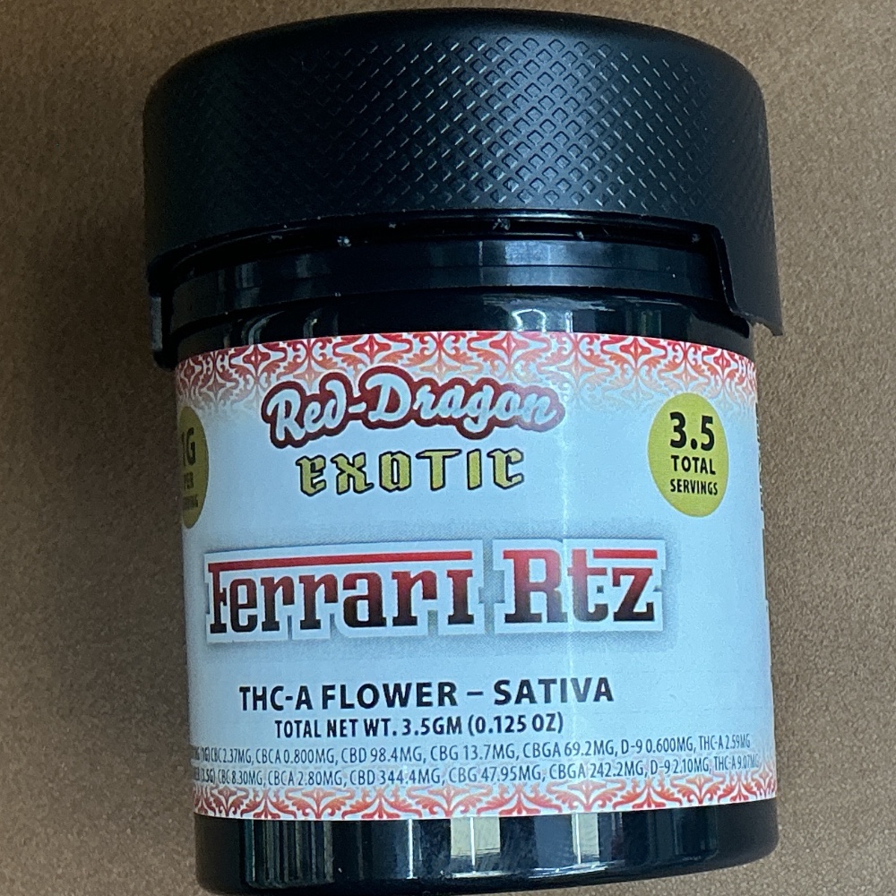 Red Dragon Exotic Ferrari RTZ THCa Flower Sativa