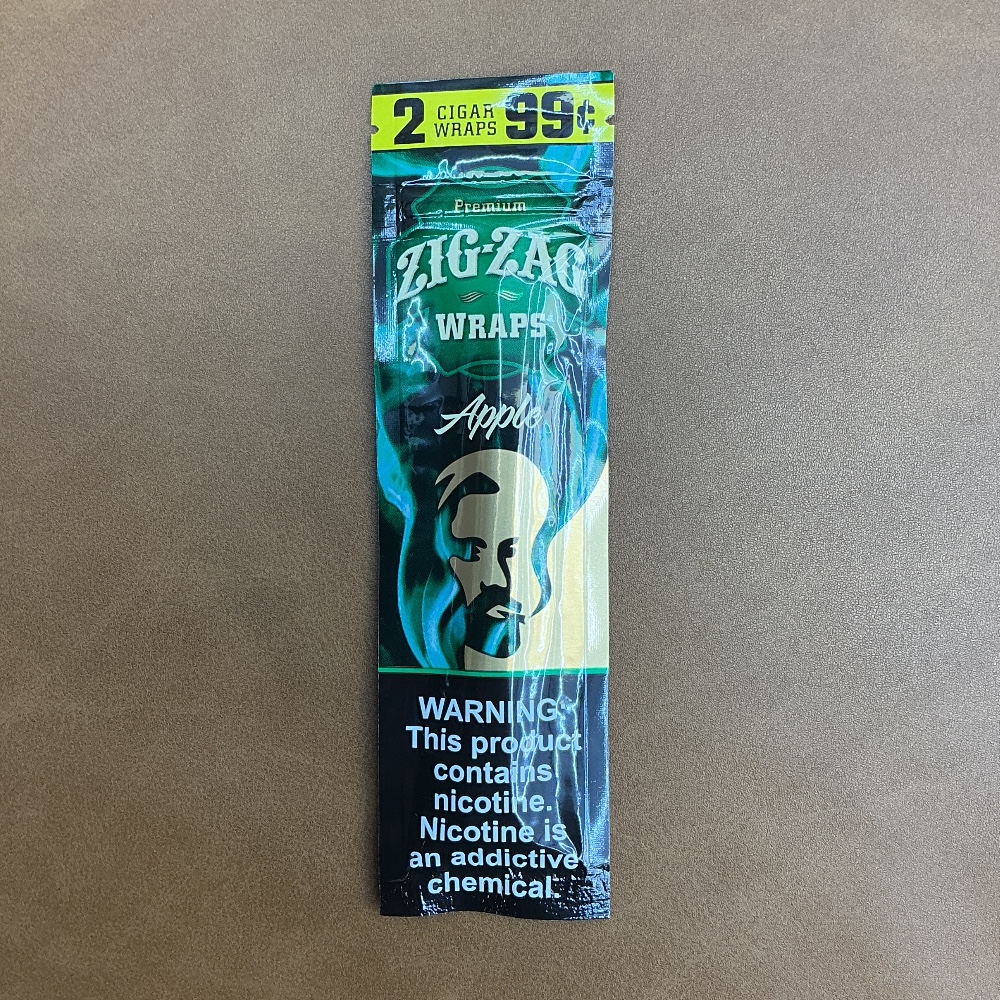 Zig-zag wraps apple