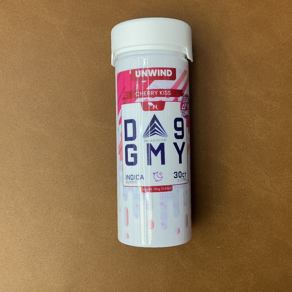 D9 gummy cherry kiss unwind Indica