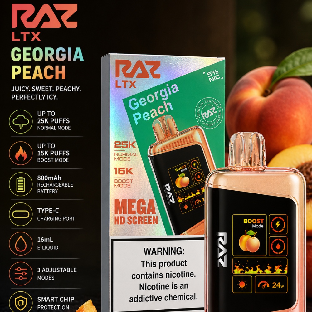 RAZ LTX 25K Puffs Georgia Peach