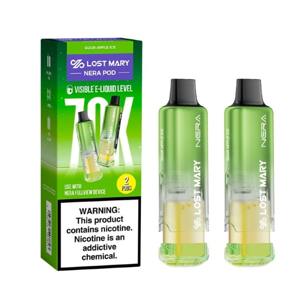 Lost Mary NERA Fullview 70K Pod — Sour Apple Ice