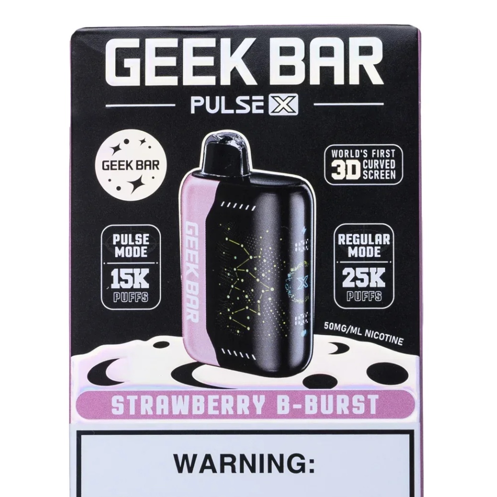 GEEK BAR PULSE X STRAWBERRY B BURST 25K PUFF 