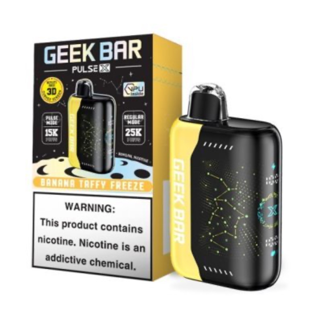 GEEK BAR PULSE X 25000 PUFF BANANA TAFFY FREEZE 