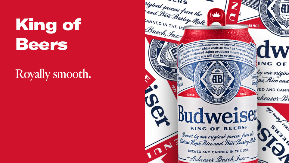 Budweiser American Lager 12 Cans 12 oz