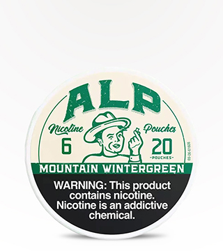 ALP Pouches Mountain Wintergreen 6 mg 20 pouches — in stock at Aladdin Glass & Vape, NJ smoke shop with same-day delivery