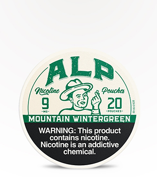 ALP Pouches Mountain Wintergreen 9 mg 20 pouches — in stock at Aladdin Glass & Vape, NJ smoke shop with same-day delivery