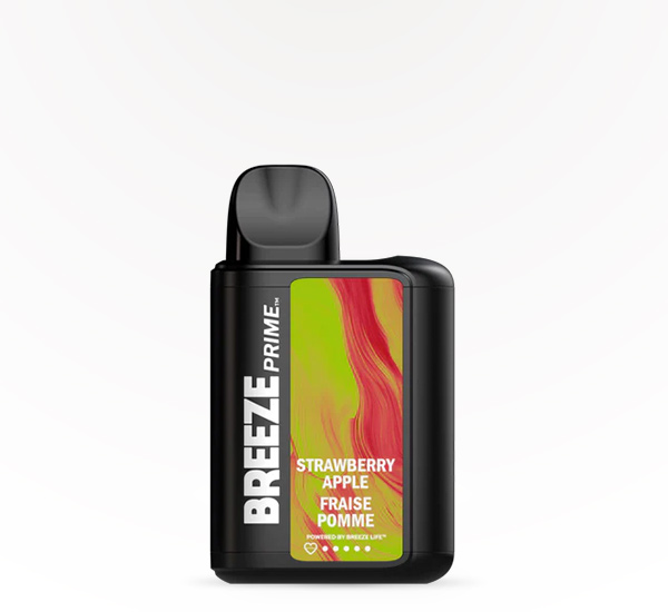 BREEZE Prime 6000 Strawberry Apple 5% disposable vape at 20 After 4 Smokeshop