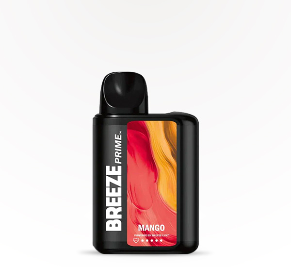 BREEZE Prime 6000 Mango 5% disposable vape at 20 After 4 Smokeshop