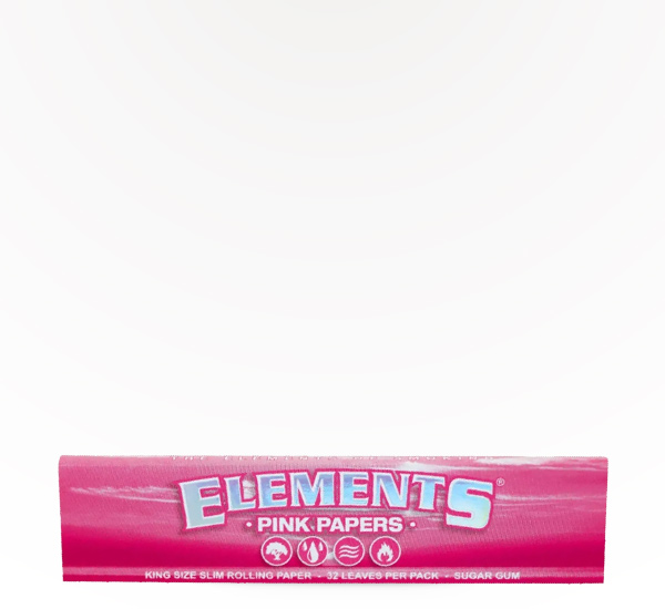 Elements Pink Papers King Size Slim rolling paper at 20 After 4 Smokeshop