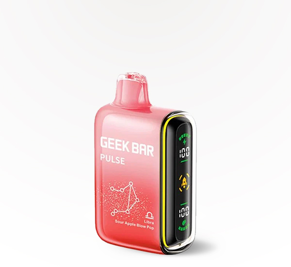 GEEK BAR Pulse 15000 Sour Apple Blow Pop 5% disposable vape at 20 After 4 Smokeshop