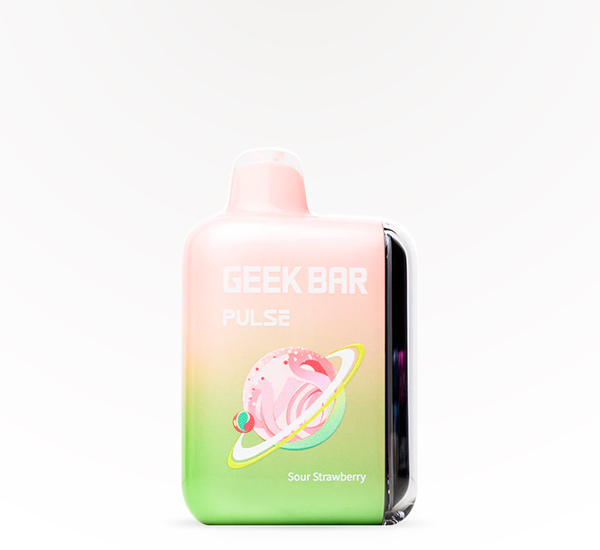 GEEK BAR Pulse 15000 Sour Strawberry 5% disposable vape at 20 After 4 Smokeshop