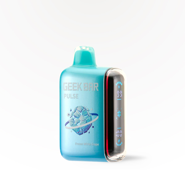 GEEK BAR Pulse 15000 Frozen White Grape 5% disposable vape at 20 After 4 Smokeshop