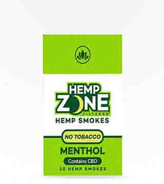 Hemp Zone Menthol CBD Cigarettes Delivered Near You
