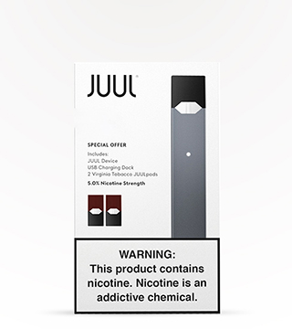 juul device usb charging dock Starter Kit with Two 5% Percent Virginia Tobacco Pods Strength:18mg NO SHIP: GA Orange Slush Geek Bar