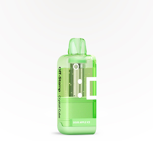 Off-Stamp X-Cube Crystal 25000 Pod Sour Apple Ice 5% disposable vape at 20 After 4 Smokeshop