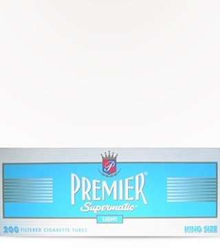 premier cigarette tubes Premier Supermatic Light Blue King Size Cigarette Tubes Delivered Near You