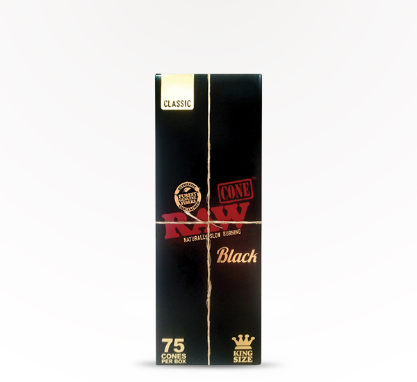 RAW Black King Size Cone rolling paper at 20 After 4 Smokeshop