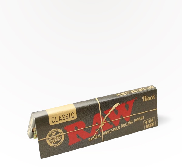 RAW Black 1.25 Classic Rolling Paper rolling paper at 20 After 4 Smokeshop