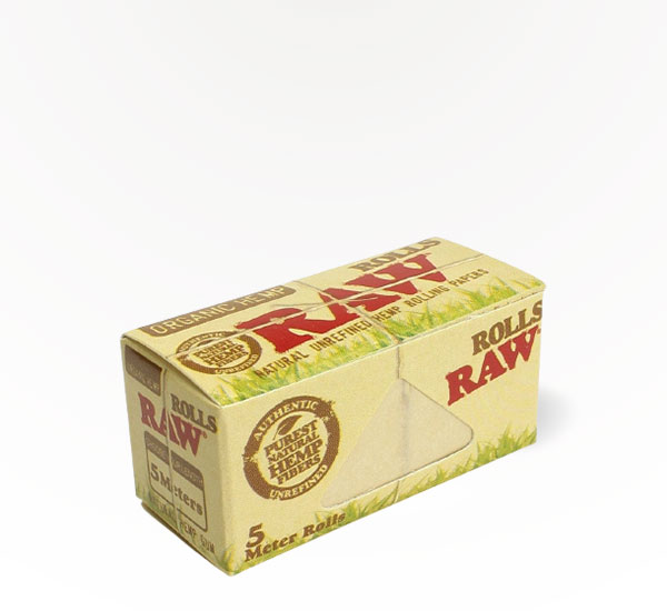 RAW Rolls 5 Meter Organic Hemp rolling paper at 20 After 4 Smokeshop