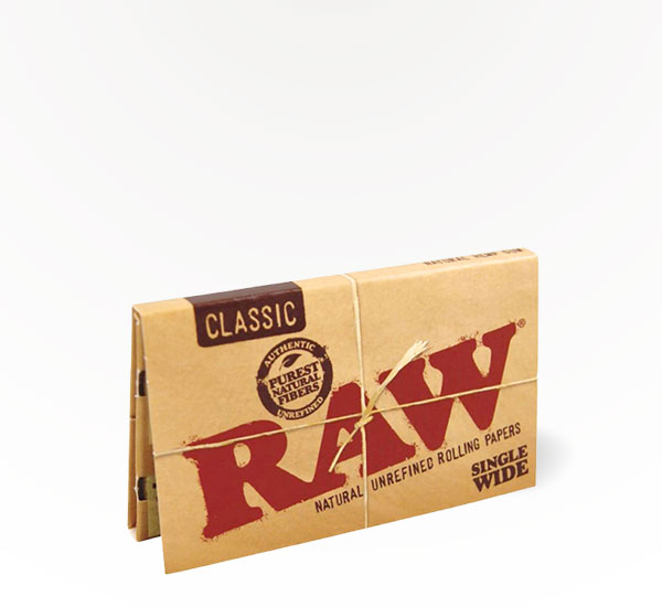 RAW Rolling Paper Single Wide Classic rolling paper at 20 After 4 Smokeshop