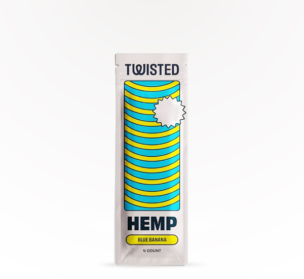 Twisted Hemp Wraps Blue Banana flavored wrap at 20 After 4 Smokeshop