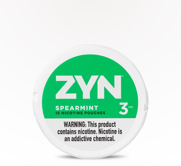 ZYN Spearmint 3 mg nicotine pouch at 20 After 4 Smokeshop