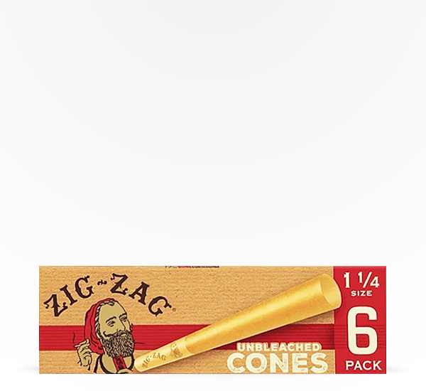 Zig-Zag 1.25 Unbleached Cones rolling paper at 20 After 4 Smokeshop