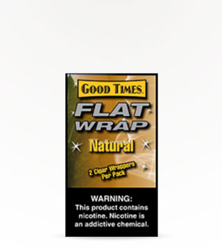 Good Times Flat Wrap Natural Cigar Wrap